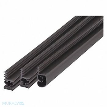 GRAINGER APPROVED Steel Door Weatherstrip Magnetic Brown, 2RRP2