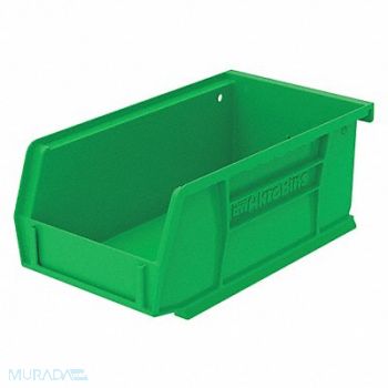 AKRO-MILS F8647 Hang and Stack Bin Green Plastic 3 in, 2RV66