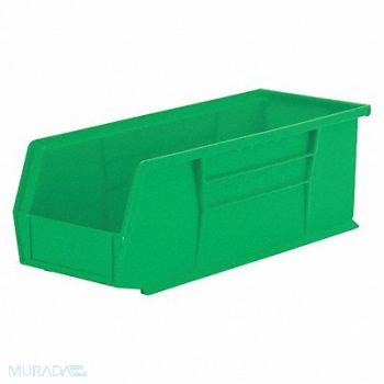 AKRO-MILS F8659 Hang and Stack Bin Green Plastic 5 in, 2RV68