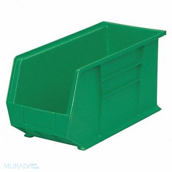 AKRO-MILS F8694 Hang and Stack Bin Green Plastic 9 in, 2RV73