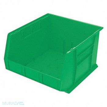AKRO-MILS F8693 Hang and Stack Bin Green Plastic 11 in, 2RV74