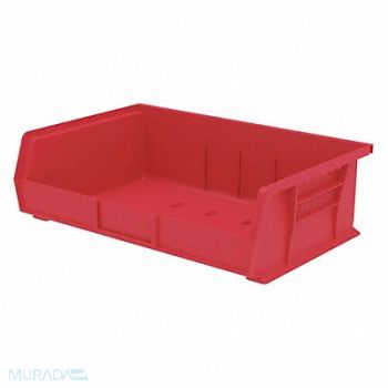 AKRO-MILS F8695 Hang and Stack Bin Red Plastic 5 in, 2RV86