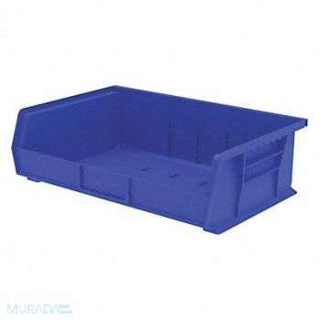 AKRO-MILS F8695 Hang and Stack Bin Blue Plastic 5 in, 2RV90
