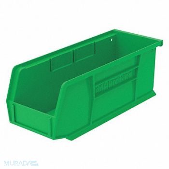 AKRO-MILS F8685 Hang and Stack Bin Green Plastic 4 in, 2RY10