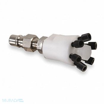 JUSTRITE Poly Manifold w/Stainless Steel Fitting, 2RYJ5