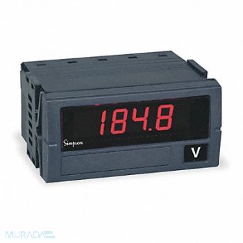 SIMPSON ELECTRIC Digital Panel Meter DC Voltage, 2T864