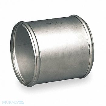 GRAINGER APPROVED Ducting Hose Connector SS 12 OD 4 L, 2TA39