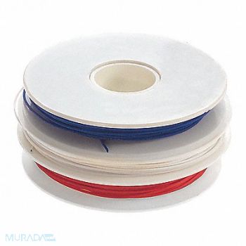 OK INDUSTRIES Wire Wrap Wire 30 AWG Blu Red Wht 50ft, 2TDU4