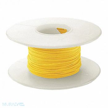 OK INDUSTRIES Wire Wrapping Wire 30 AWG Yel 100ft, 2TDX7