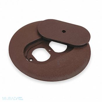 STEEL CITY Floor Box Cover Round 6 in Brown, 2TDZ9