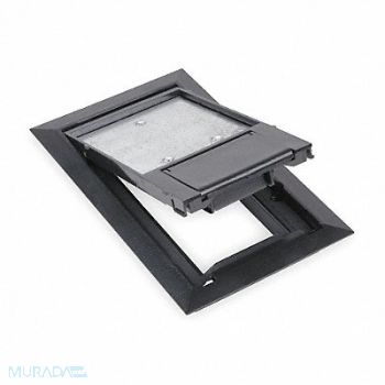 STEEL CITY Floor Box Cover 8-1/8 in Black, 2TEC4