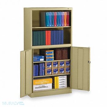 TENNSCO Bookcase Storage Cabinet Sand, 2TER2