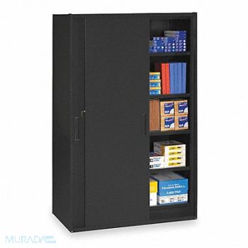 TENNSCO Shelving Cabinet 78 H 48 W Black, 2TER5