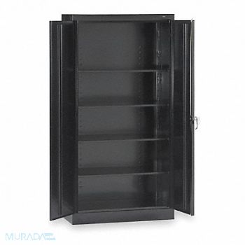 TENNSCO Storage Cabinet 72 x36 x24 Black 4Shlv, 2TER7