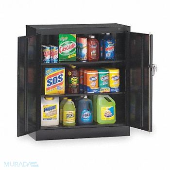 TENNSCO Storage Cabinet 42 x36 x18 Black 2Shlv, 2TET1
