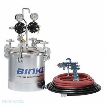 BINKS Pressure Tank Outfit 2.8 G, 2TKN9
