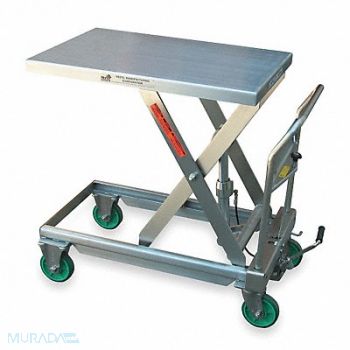 GRAINGER APPROVED Scissor Lift Cart 550 lb SS Fixed, 2TKY3