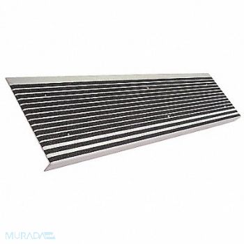 WOOSTER Stair Tread Black 60in W Extruded Alum, 2TUZ8