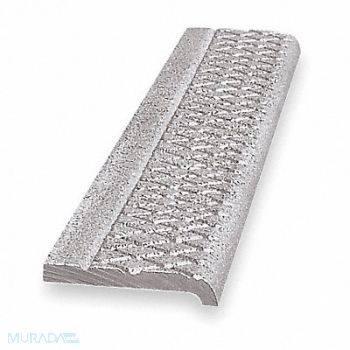 WOOSTER Stair Nosing Silver 60in W Cast Aluminum, 2TVD8