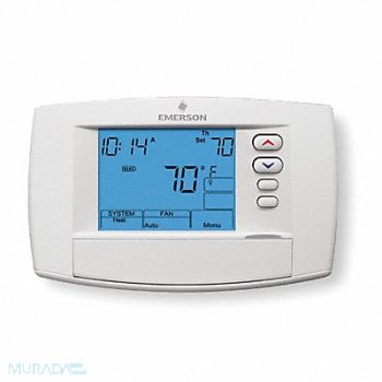 EMERSON Low Volt Prog Tstat Heat/Cool 20-30V AC, 2UPG9