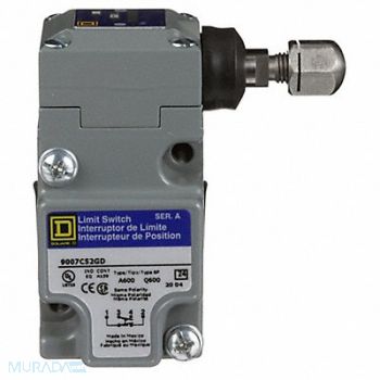 SQUARE D Hvy Dty Lmt Swtch Side Actuator 1NO/1NC, 2UYJ7