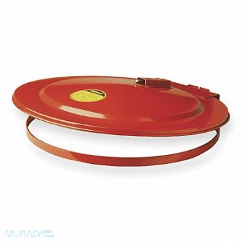 GRAINGER APPROVED Drum Cover Red Steel 30 gal, 2VAE1