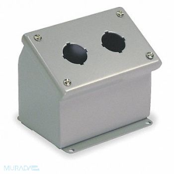 WIEGMANN Pushbutton Enclosure 30mm 3.50 in H SS, 2VB55