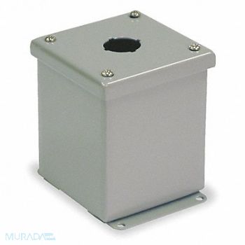 WIEGMANN Pushbutton Enclosure 22mm 1 Hole Steel, 2VB59