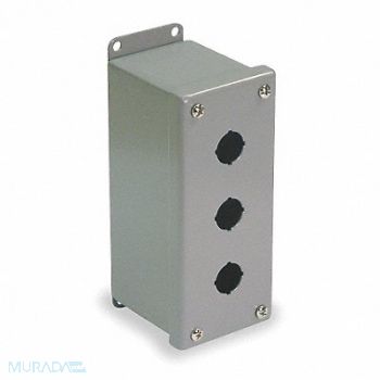 WIEGMANN Pushbutton Enclosure 22mm 3 Holes Steel, 2VB61