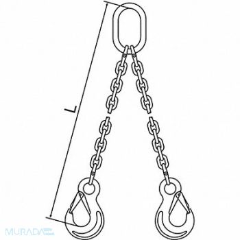 PEWAG Chain Sling G63 DOS Stainless Stl 5 ft L, 2VCH4