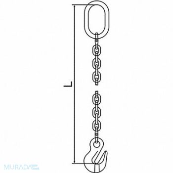 PEWAG Chain Sling G120 SOG Alloy Steel 10 ft L, 2VCJ1