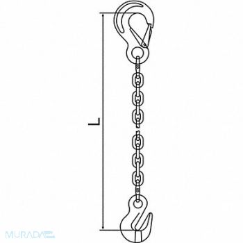 PEWAG Chain Sling G120 SSG Alloy Steel 5 ft L, 2VCJ6
