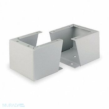 WIEGMANN Enclosure Stand Gray 12 In H x 8 In D, 2VE18