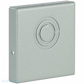 WIEGMANN Wireway End Cap 6x6 Sq In Steel Gray, 2VE56