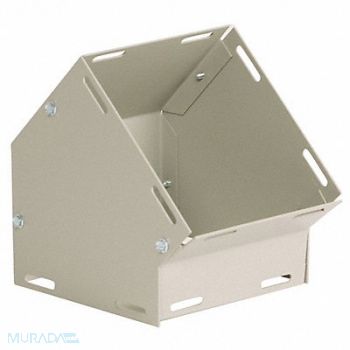 WIEGMANN Wireway Elbow 45 Degree 6x6 Sq In Gray, 2VE59