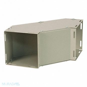 WIEGMANN Wireway Sweep Elbow 4x4 Sq In Steel Gray, 2VE64