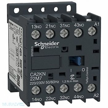 SCHNEIDER ELECTRIC H2712 IEC Control Relay 2NO/2NC 120VAC 10A, 2VLH6