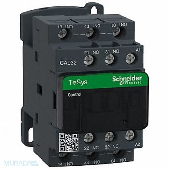 SCHNEIDER ELECTRIC H2714 IEC Control Relay3NO/2NC480VAC10A, 2VLK9