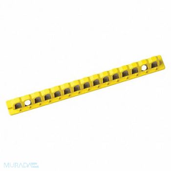 BRADY Breaker Lockout Rail 8 In 15 Holes, 2VU31