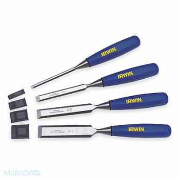IRWIN MARPLES Wood Chisel Set 4 PC 1/4 To 1 In Tip, 2VU89
