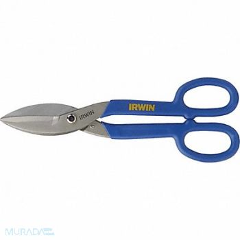IRWIN Tinners Snips Straight 10 In, 2VU94