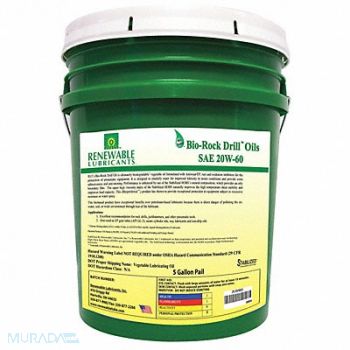 RENEWABLE LUBRICANTS Air Tool Oil Synthetic Base 5 gal., 2VXK3
