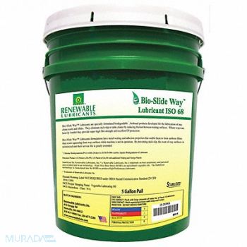 RENEWABLE LUBRICANTS Slide Way Oil Bio-SW 5 Gal ISO 68, 2VXK4