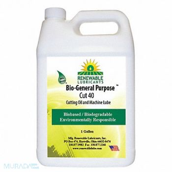 RENEWABLE LUBRICANTS Cutting Oil 1 gal Bottle, 2VXK6
