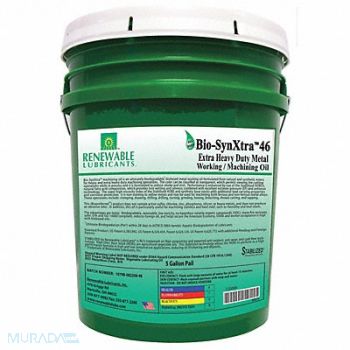 RENEWABLE LUBRICANTS Cutting Oil 5 gal Bucket, 2VXK9