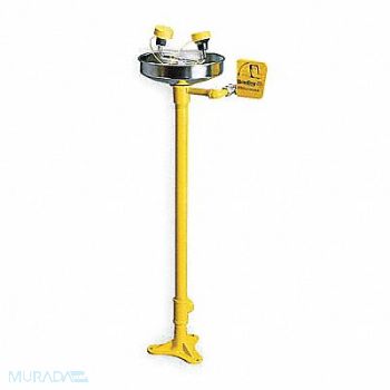 BRADLEY Eye/Face Wash Station Ped Steel 15-1/2 W, 2VYX6