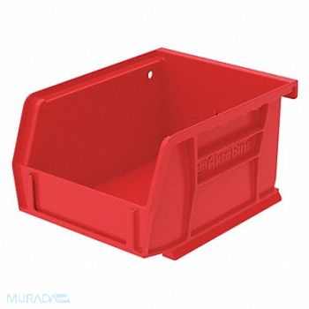 AKRO-MILS F8648 Hang and Stack Bin Red Plastic 3 in, 2W072