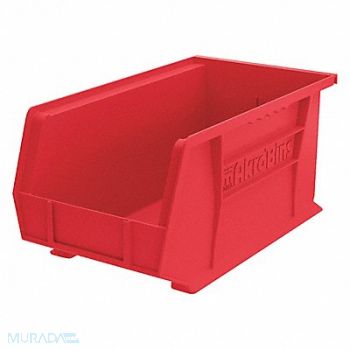 AKRO-MILS F8697 Hang and Stack Bin Red Plastic 7 in, 2W075