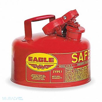 EAGLE Type I Safety Can 1 gal Red 8 H 9 OD, 2W428