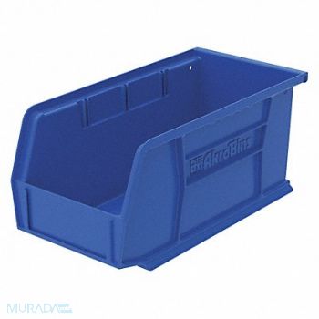 AKRO-MILS F8657 Hang and Stack Bin Blue Plastic 5 in, 2W778